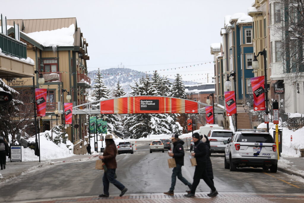 A view of Main Street during the 2023 Sundance Film Festival.