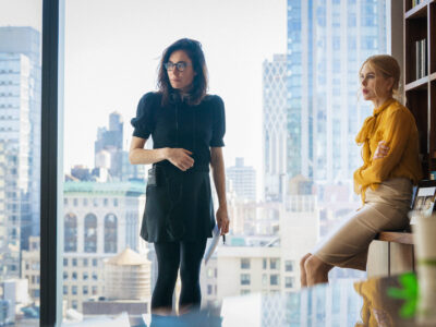 Halina Reijn and Nicole Kidman on the set of “Babygirl”