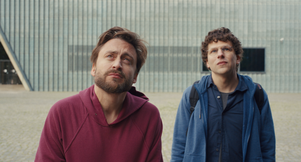 Kieran Culkin and Jesse Eisenberg in “A Real Pain” COURTESY Searchlight Pictures