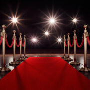 3D Illustration red carpet