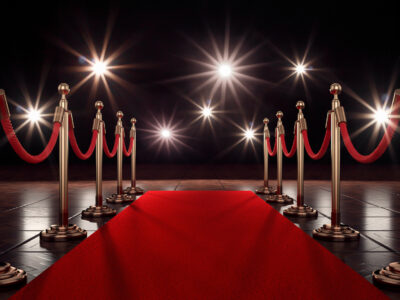 3D Illustration red carpet